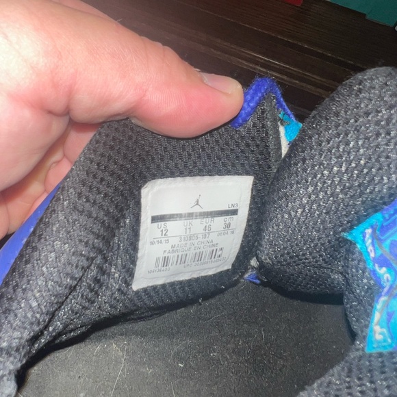 Size 12 Jordan 10 Charlotte Hornets - Picture 6 of 6